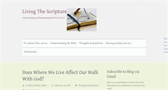 Desktop Screenshot of livingthescripture.com