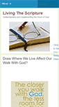 Mobile Screenshot of livingthescripture.com